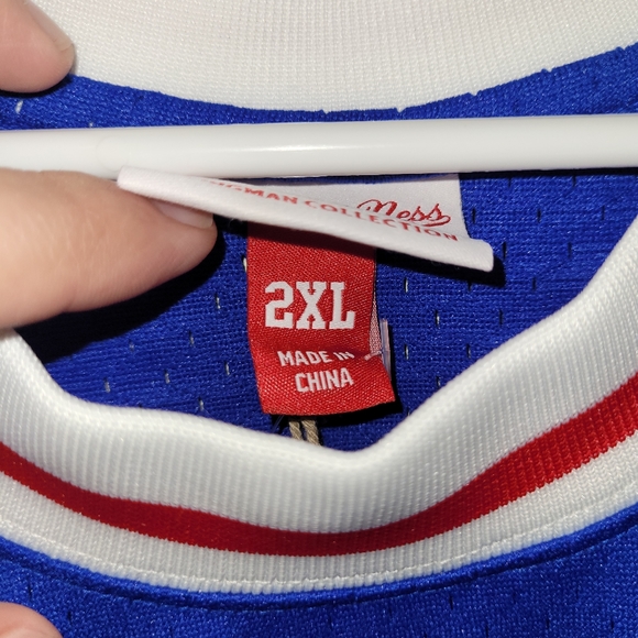 PHILADELPHIA 76ers ALLEN IVERSON MITCHELL NESS NBA BASKETBALL JERSEY 2xl - Picture 3 of 7